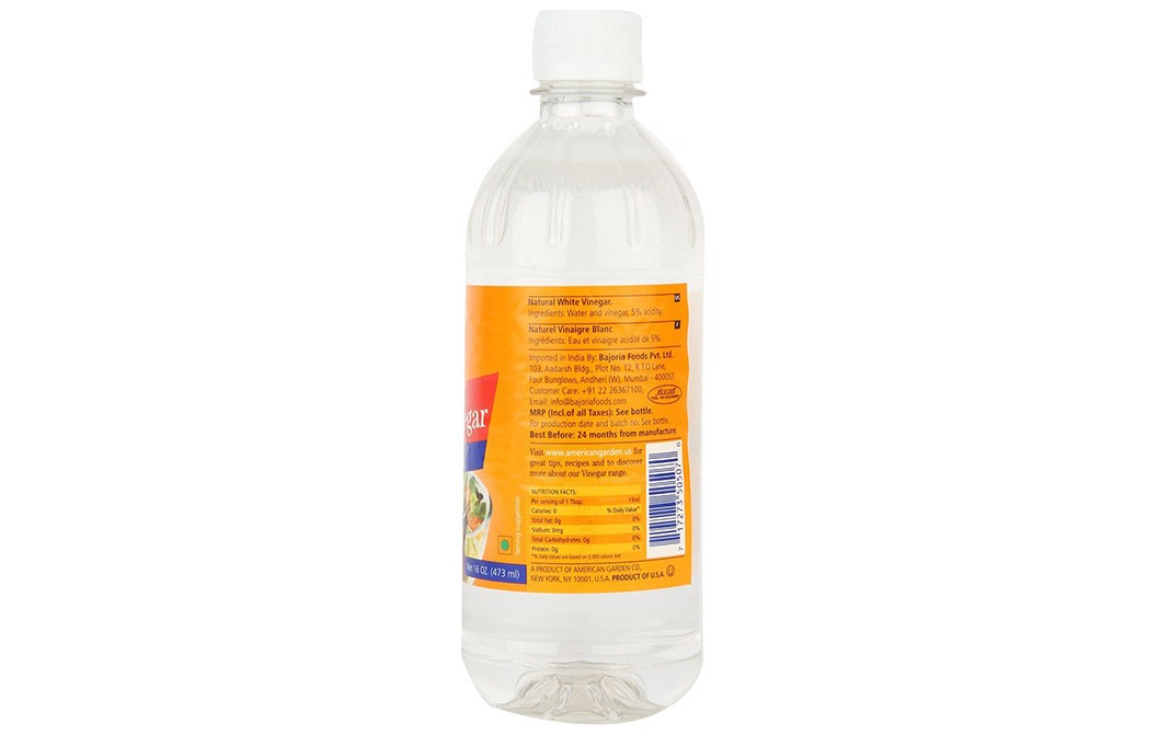 American Garden Natural Vinegar White   Plastic Bottle  473 millilitre